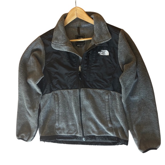 The North Face Denali Fleece Jacket Women’s Small Gray/Black - Picture 1 of 4